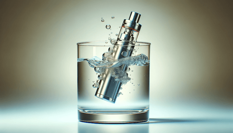 can i put my vape in water to kill it